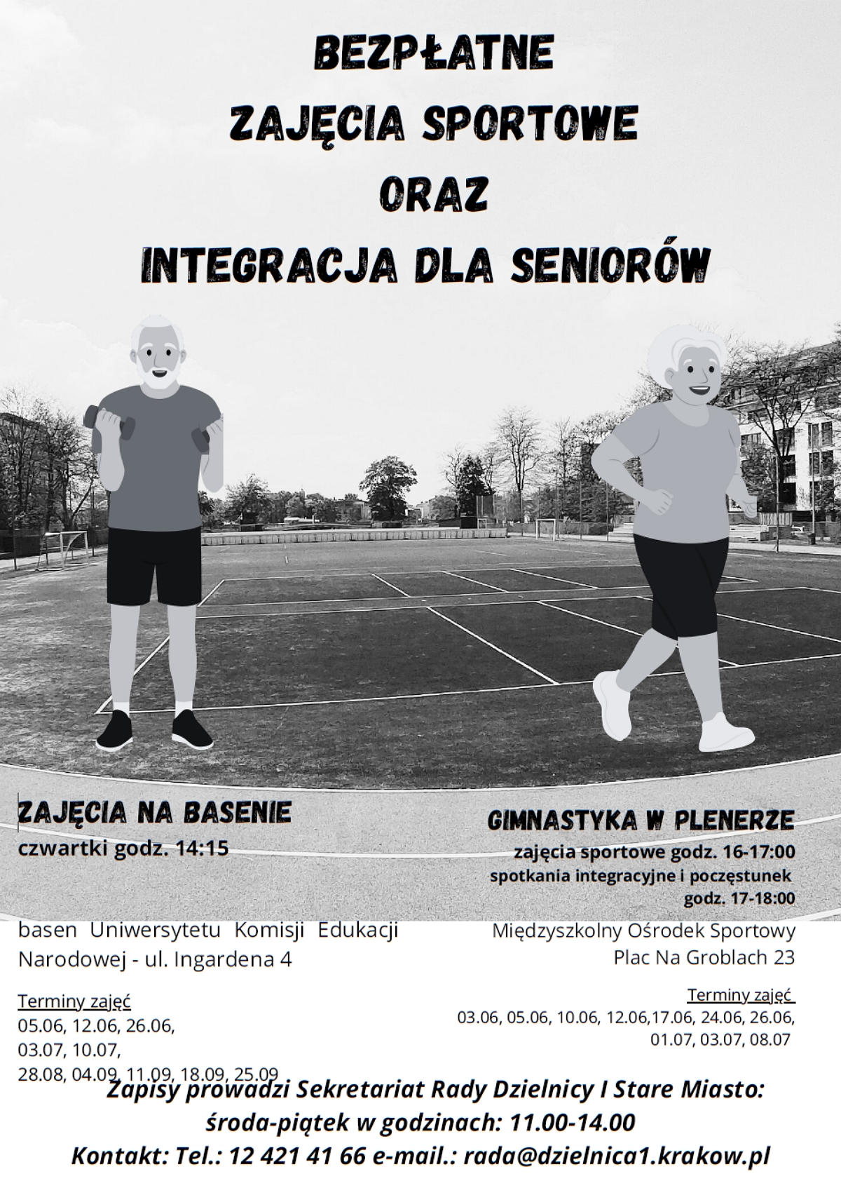 Bezpłatne zajęcia sportowe i pływanie dla seniorów