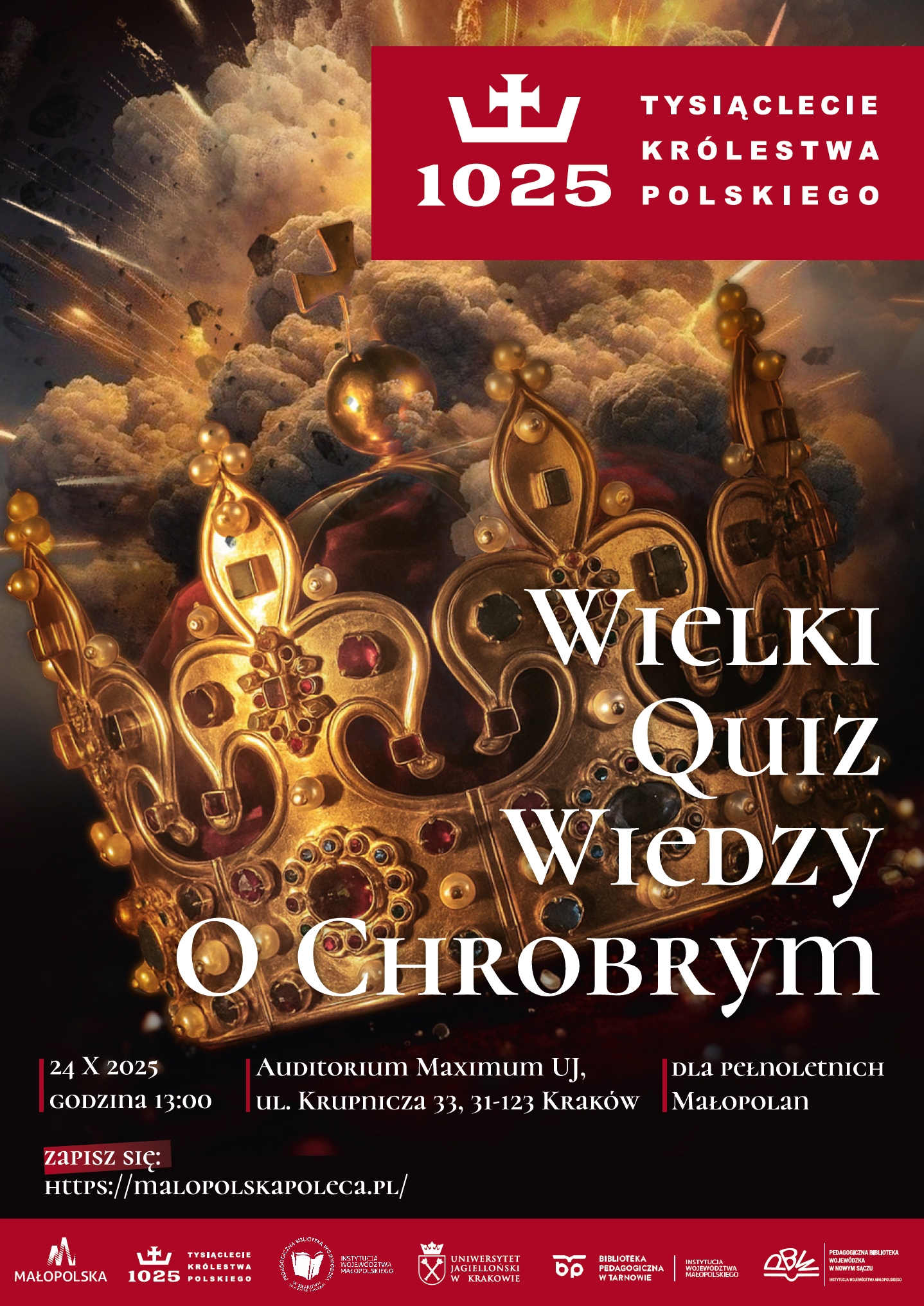 Plakat - Wielki Quiz Wiedzy o Chrobrym!