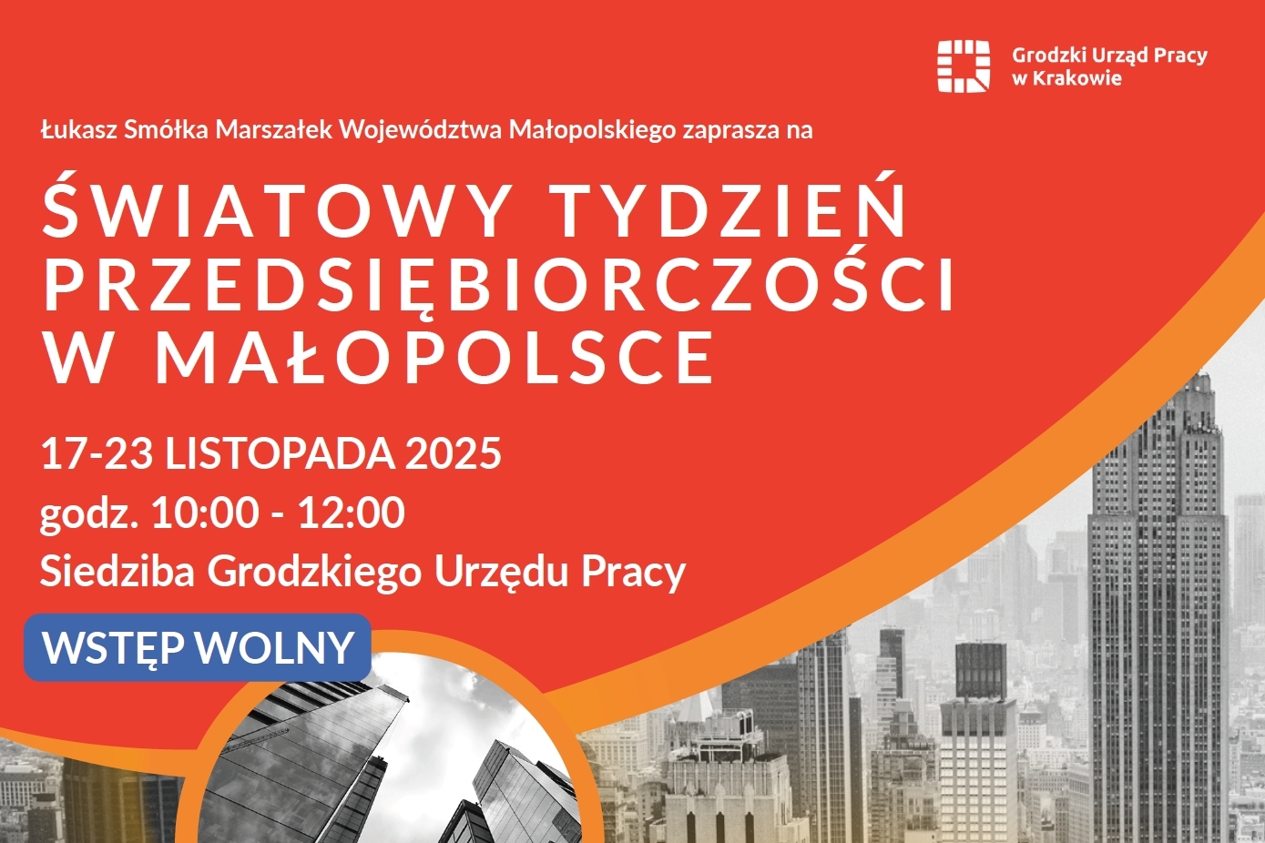 Baner - Światowy Tydzień Przedsiębiorczości