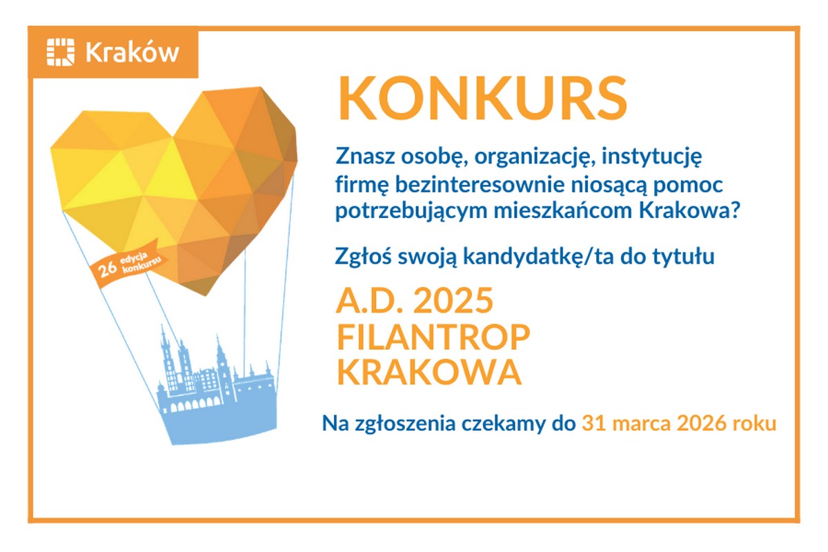 Baner: Konkurs Filantrop Krakowa A.D. 2025