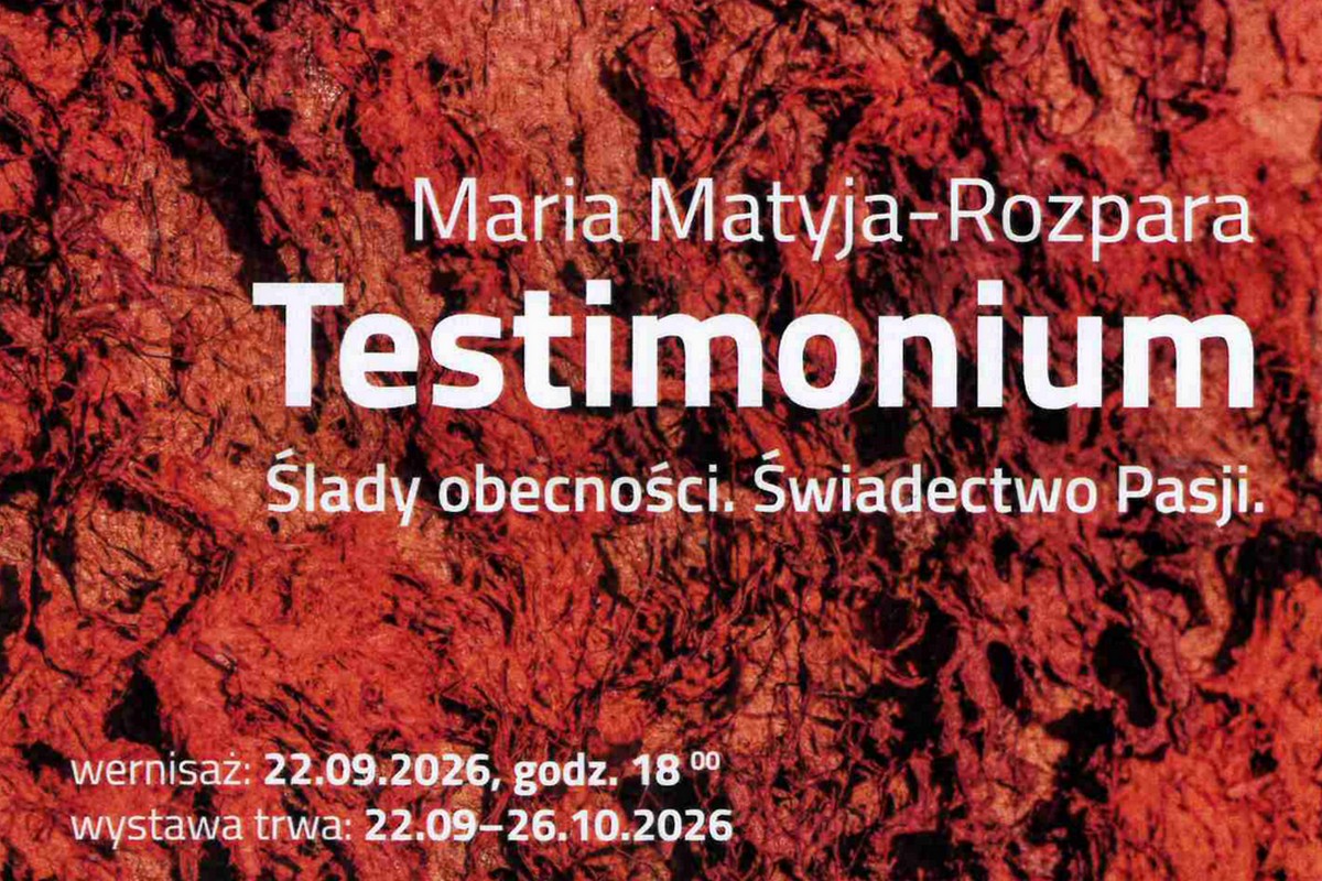 Wycinek plakatu Testimonium.