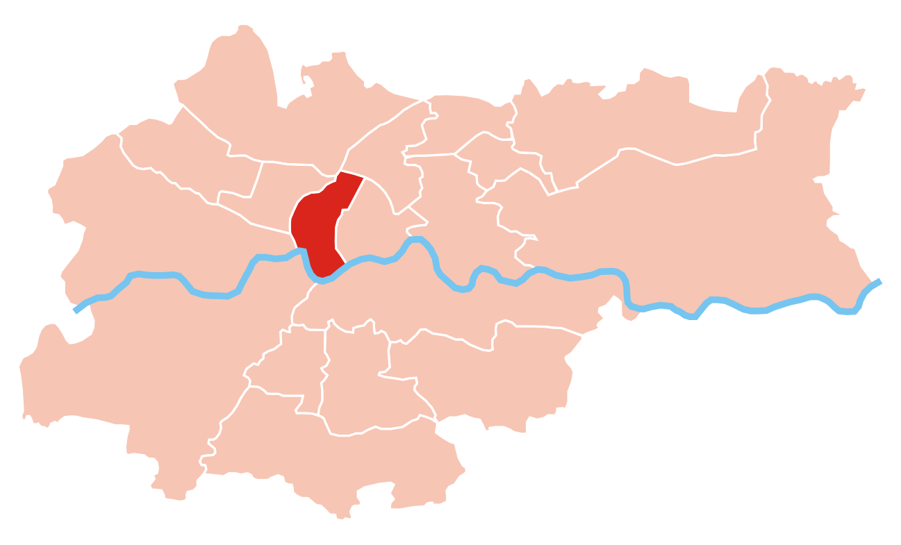Mapka dzielnic Krakowa z zaznaczeniem dzielnicy 1 Stare Miasto